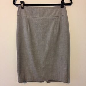 Gray pencil skirt